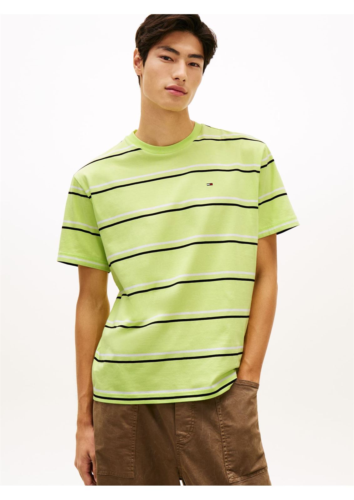 Camiseta Tommy Jeans Faded Lime DM0DM22516 LT3 - Imagen 2