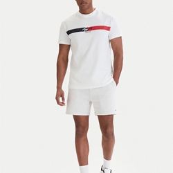 Camiseta Tommy Jeans Reg SIgnature Ecru DM0DM22539 YBL - Imagen 2