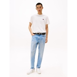 Camiseta Tommy Jeans Tjm Reg Badge Ecru DM0DM20322 YBL - Imagen 1
