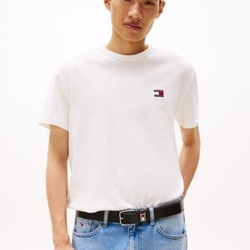 Camiseta Tommy Jeans Tjm Reg Badge Ecru DM0DM20322 YBL - Imagen 2