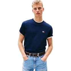 Camiseta Tommy Jeans Tjm Reg Badge Tee Dark Night Navy DM0DM20322 C1G - Imagen 1