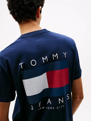 Camiseta Tommy Jeans Tjm Reg Flag Dark Night Navy DM0DM21910 C1G - Imagen 2