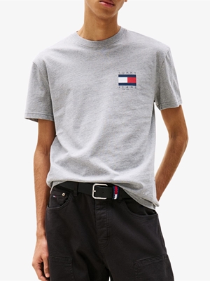 Camiseta Tommy Jeans Tjm Reg Flag Grey Htr DM0DM21910 Q13 - Imagen 1