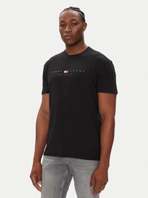 Camiseta Tommy Jeans Tjm Reg Flag Linear Black DM0DM21911 BDS - Imagen 1