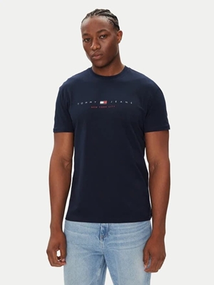 Camiseta Tommy Jeans Tjm Reg Flag Linear Dark Night Navy DM0DM21911 C1G - Imagen 1