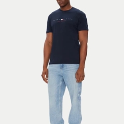 Camiseta Tommy Jeans Tjm Reg Flag Linear Dark Night Navy DM0DM21911 C1G - Imagen 2