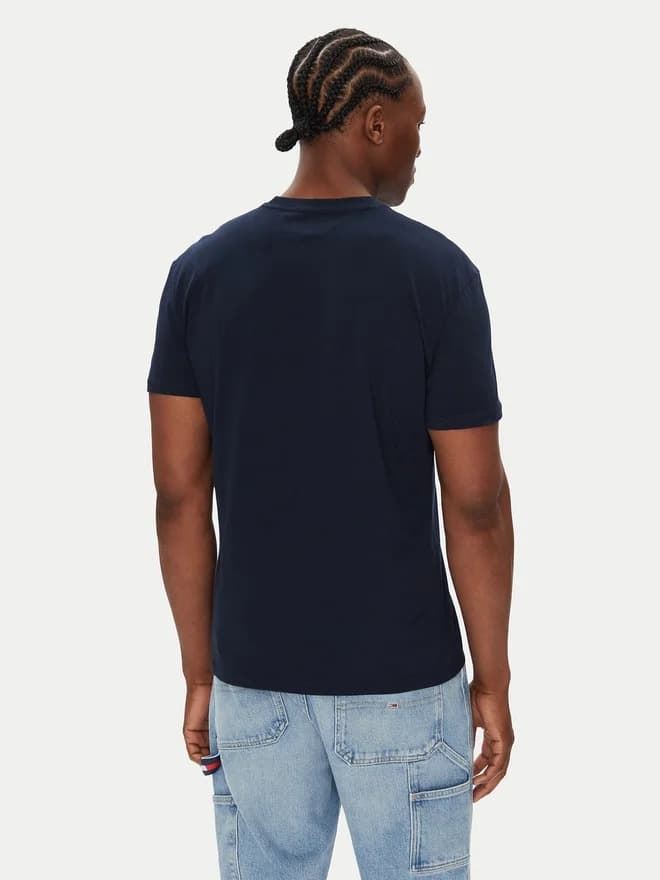 Camiseta Tommy Jeans Tjm Reg Flag Linear Dark Night Navy DM0DM21911 C1G - Imagen 3