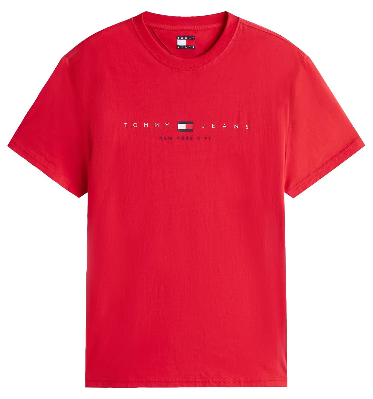 Camiseta Tommy Jeans Tjm Reg Flag Linear Sapphire Red DM0DM21911 XLE - Imagen 1