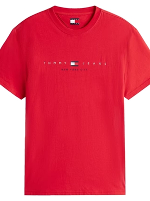 Camiseta Tommy Jeans Tjm Reg Flag Linear Sapphire Red DM0DM21911 XLE - Imagen 1
