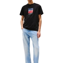 Camiseta Tommy Jeans Tjm Reg Rwb Black DN0DM21940 BDS - Imagen 1