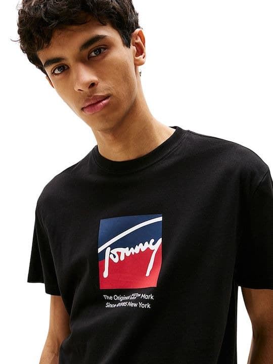 Camiseta Tommy Jeans Tjm Reg Rwb Black DN0DM21940 BDS - Imagen 3
