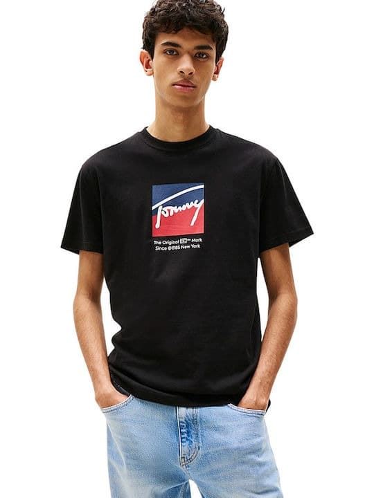 Camiseta Tommy Jeans Tjm Reg Rwb Black DN0DM21940 BDS - Imagen 4