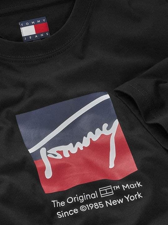 Camiseta Tommy Jeans Tjm Reg Rwb Black DN0DM21940 BDS - Imagen 5