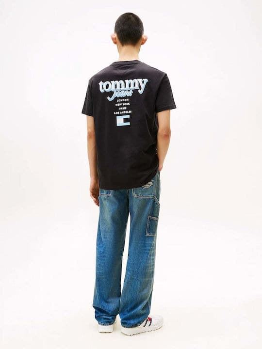 Camiseta Tommy Jeans Tjm Reg Signature Black DM0DM21934 BDS - Imagen 3