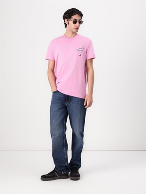 Camiseta Tommy Jeans Tjm Reg Signature Carnival Pink DM0DM21934 U06 - Imagen 1