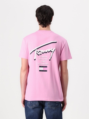 Camiseta Tommy Jeans Tjm Reg Signature Carnival Pink DM0DM21934 U06 - Imagen 2