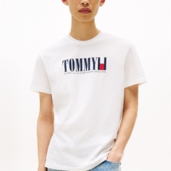 Camiseta Tommy Jeans Tjm Reg Tommy Ecru DM0DM21941 YBL - Imagen 1