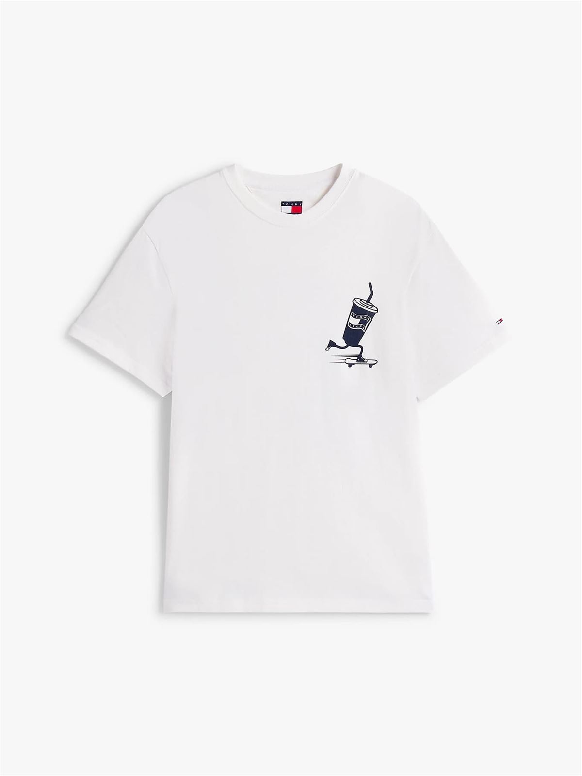 Camiseta Tommy Jeans Tjm RLX Skater Ecru DM0DM21830 YBL - Imagen 5