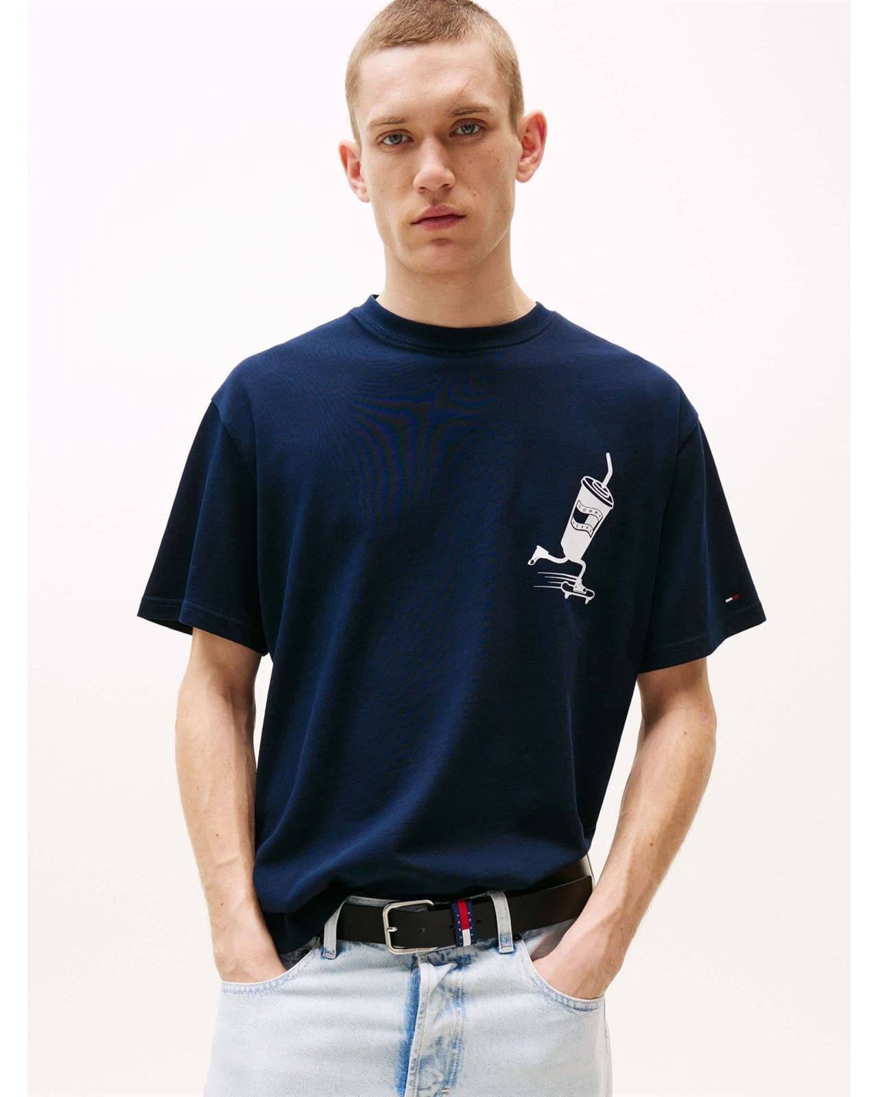 Camiseta Tommy Jeans Tjm Skater Dark Night Navy DM0DM21830 C1G - Imagen 1