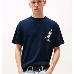 Camiseta Tommy Jeans Tjm Skater Dark Night Navy DM0DM21830 C1G - Imagen 1