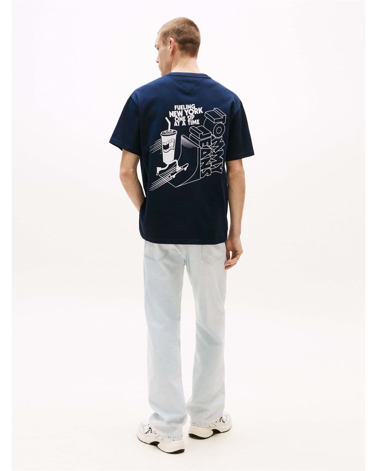 Camiseta Tommy Jeans Tjm Skater Dark Night Navy DM0DM21830 C1G - Imagen 3