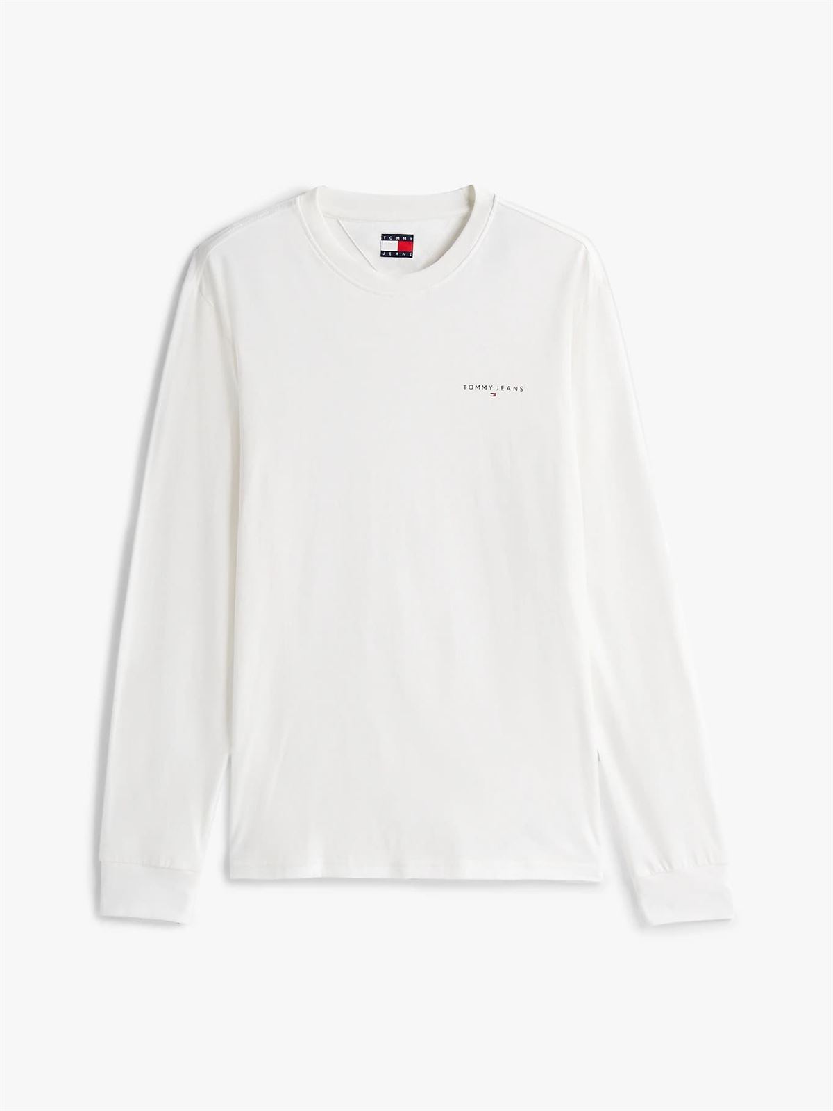 Camiseta Tommy Jeans Tjm Slim Chest Ecru DM0DM21594 YBL - Imagen 5