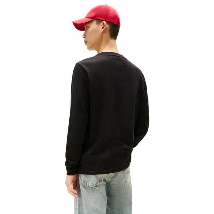 Camiseta Tommy Jeans Tjm Slim Linear Black DM0DM21594 BDS - Imagen 2