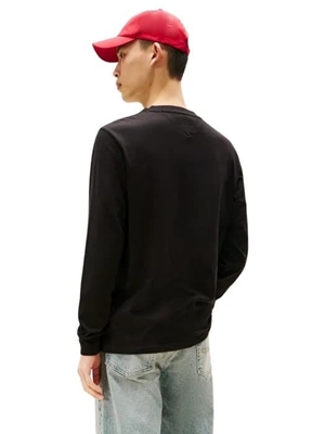 Camiseta Tommy Jeans Tjm Slim Linear Black DM0DM21594 BDS - Imagen 2