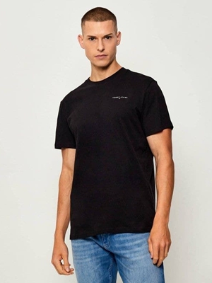 Camiseta Tommy Jeans Tjm Slim Linear Black DM0DM21780 BDS - Imagen 1