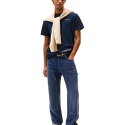 Camiseta Tommy Jeans Tjm Slim Linear Chest Dark Night Navy DM0DM21780 C1G - Imagen 2