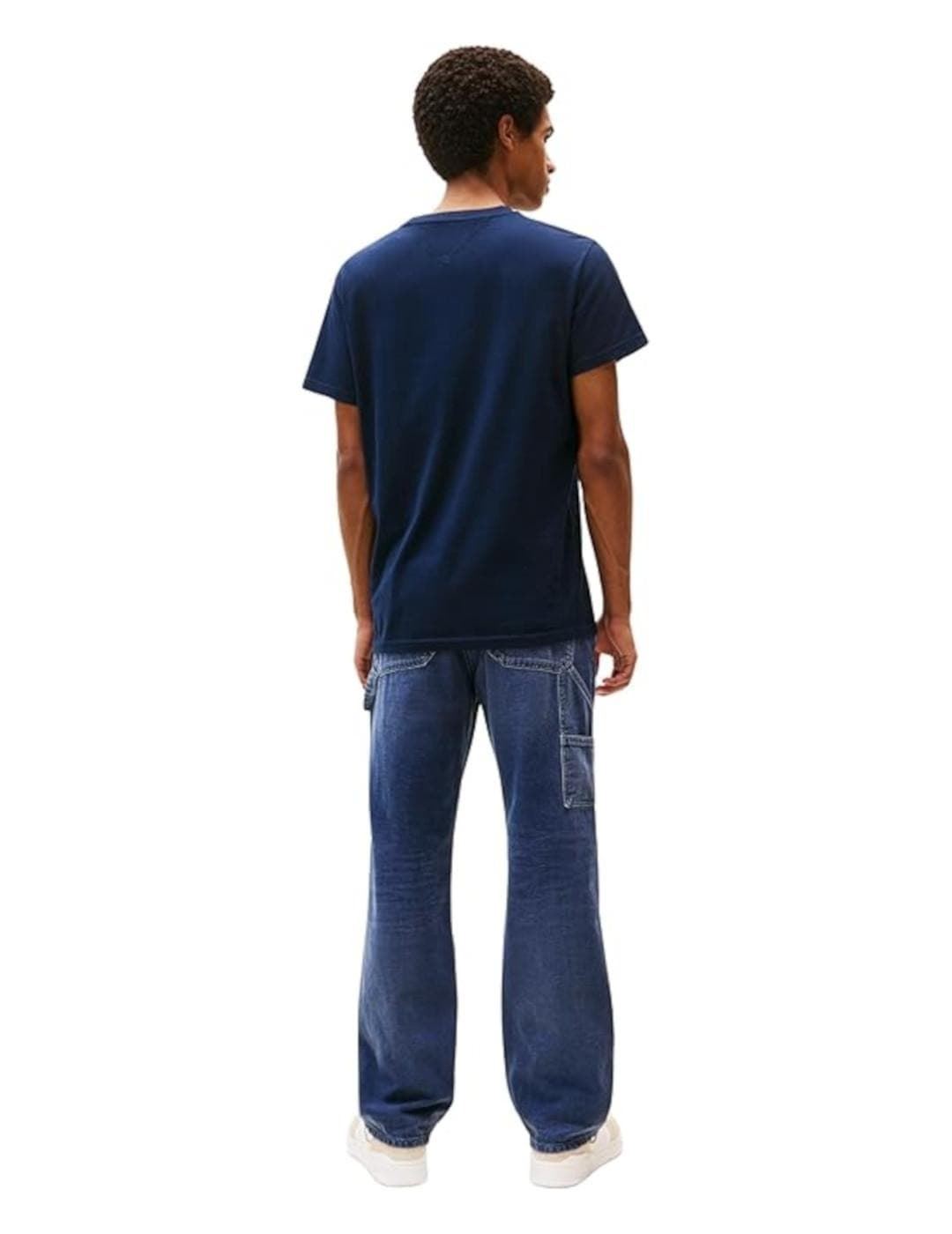 Camiseta Tommy Jeans Tjm Slim Linear Chest Dark Night Navy DM0DM21780 C1G - Imagen 3