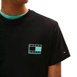 Camiseta Tommy Jeans Tjm Slim Pop Black DM0DM21577 BDS - Imagen 2