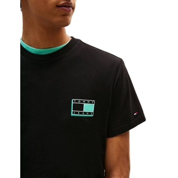 Camiseta Tommy Jeans Tjm Slim Pop Black DM0DM21577 BDS - Imagen 2