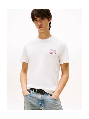 Camiseta Tommy Jeans Tjm Slim Pop Color Flag Tee Ext DM0DM21577 YBL - Imagen 1