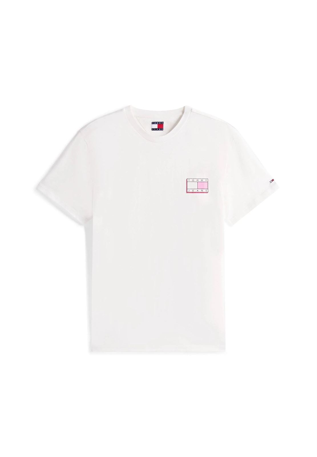 Camiseta Tommy Jeans Tjm Slim Pop Color Flag Tee Ext DM0DM21577 YBL - Imagen 4