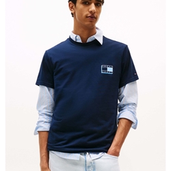 Camiseta Tommy Jeans Tjm Slim Pop Dark Night Navy DM0DM21577 C1G - Imagen 1