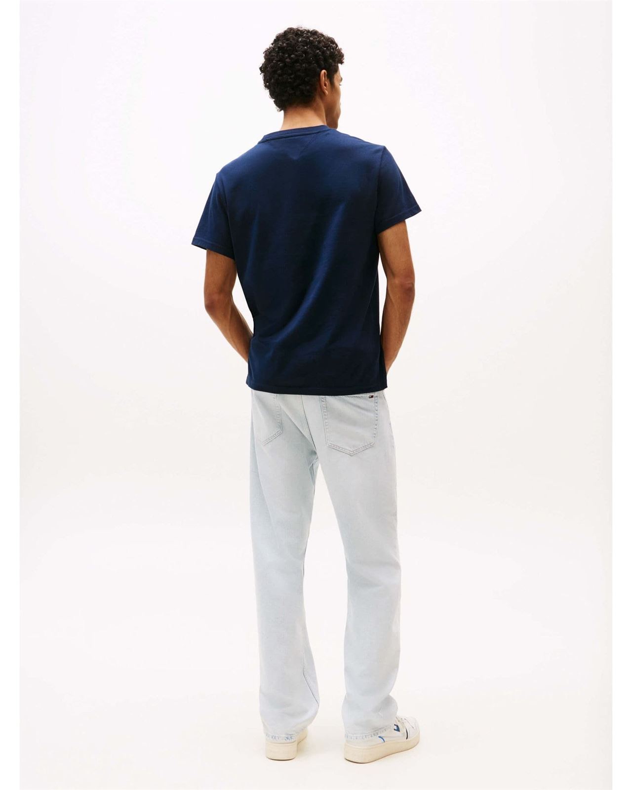 Camiseta Tommy Jeans Tjm Slim Pop Dark Night Navy DM0DM21577 C1G - Imagen 3