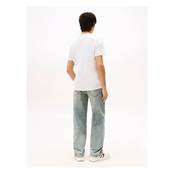 Camiseta Tommy Jeans Tjm Slim Pop Ecru DM0DM21577 YBL - Imagen 2