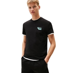 Camiseta Tommy Jeans Tjm Slim Stack Logo Black DM0DM21539 BDS - Imagen 1