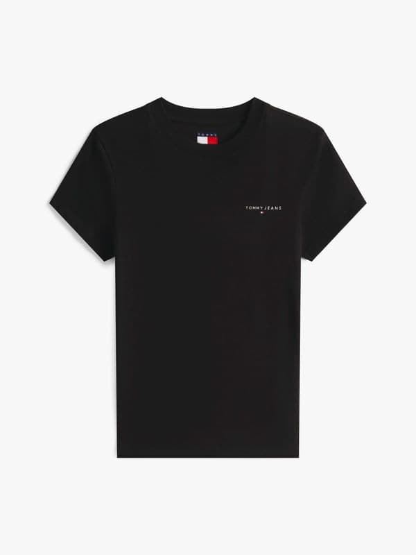 Camiseta Tommy Jeans Tjw Slim Linear SS Tee Ext DW0DW21164 BDS - Imagen 5
