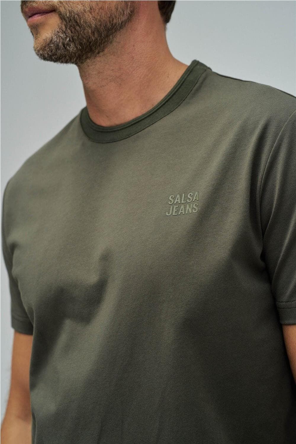 Camiseta Verde Salsa Jeans 21011218 530 - Imagen 4