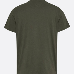 Camiseta Verde Tommy Jeans Tjm Slim ENtry Graphic Tee Ext Fatigue Green DM0DM20365 M12 - Imagen 2