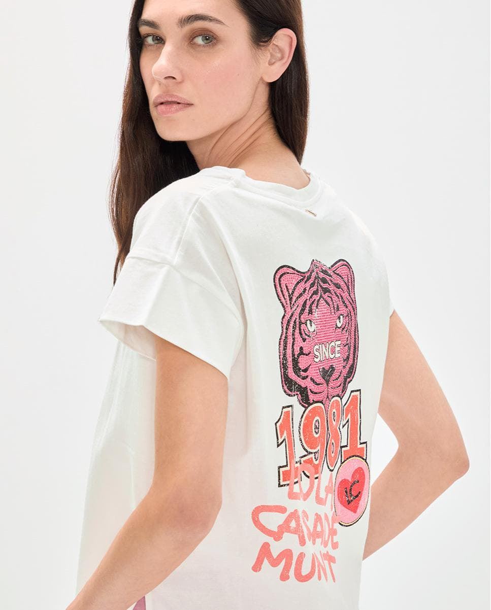 Camiseta White Lola Casademunt Tigre 1981 LS2615043 - Imagen 5