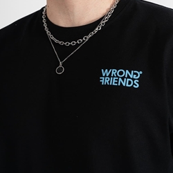 Camiseta WRONG FRIENDS WF1218 Bellevue Black - Imagen 2