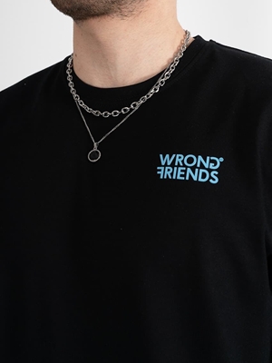Camiseta WRONG FRIENDS WF1218 Bellevue Black - Imagen 2