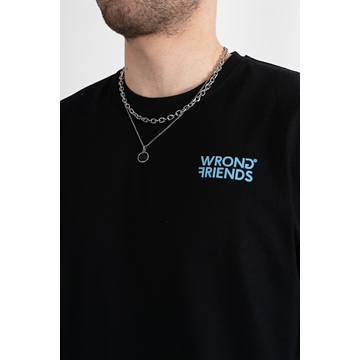 Camiseta WRONG FRIENDS WF1218 Bellevue Black - Imagen 2