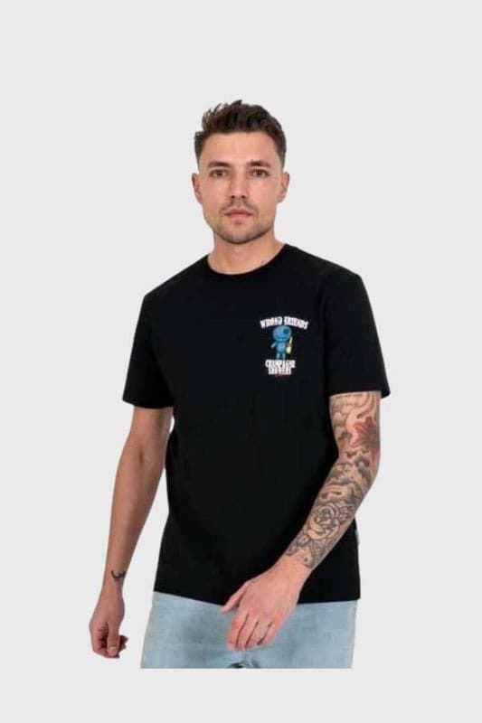 Camiseta WRONG FRIENDS WF1227 Reno T-Shirt Black - Imagen 1
