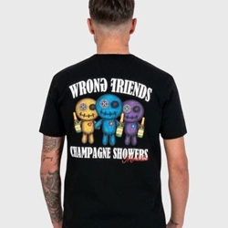 Camiseta WRONG FRIENDS WF1227 Reno T-Shirt Black - Imagen 2