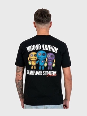 Camiseta WRONG FRIENDS WF1227 Reno T-Shirt Black - Imagen 2