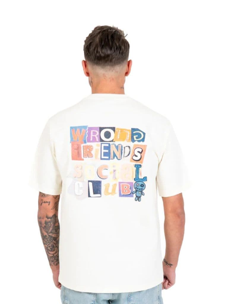 Camiseta WRONG FRIENDS WF1229 Social Club Coconut White - Imagen 1